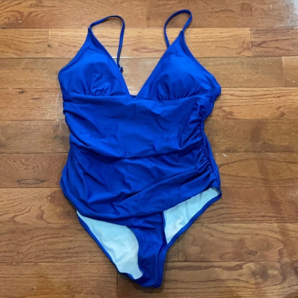 Beautiful blue one piece swimsuit